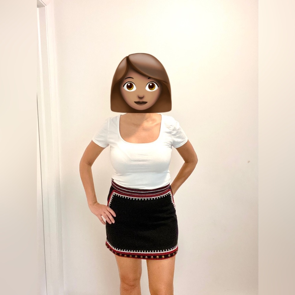 Black Cloth Forever 21 Mini Skirt